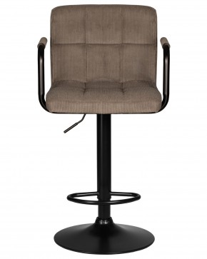 Стул барный DOBRIN KRUGER ARM BLACK, какао вельвет (LAR-E2041-05) в Первоуральске - pervouralsk.ok-mebel.com | фото 6