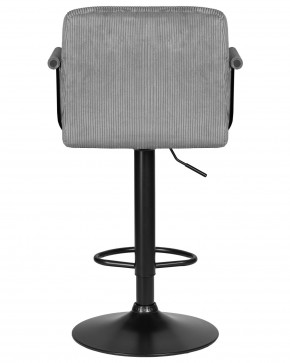 Стул барный DOBRIN KRUGER ARM BLACK, серый вельвет (LAR-E2041-25) в Первоуральске - pervouralsk.ok-mebel.com | фото 5