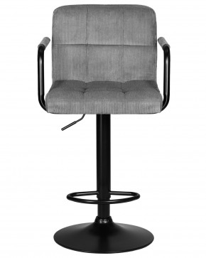 Стул барный DOBRIN KRUGER ARM BLACK, серый вельвет (LAR-E2041-25) в Первоуральске - pervouralsk.ok-mebel.com | фото 6
