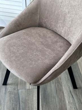Стул CASA, 360 град. поворот. B5 Капучино, велюр / черный каркас,М-City в Первоуральске - pervouralsk.ok-mebel.com | фото 3