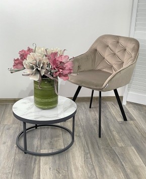 Стул GALE 360 град. поворот. BLUVEL-40 BEIGE, велюр/ черный каркас, М-City в Первоуральске - pervouralsk.ok-mebel.com | фото 2