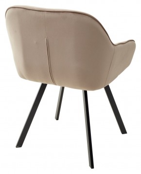 Стул GALE 360 град. поворот. BLUVEL-40 BEIGE, велюр/ черный каркас, М-City в Первоуральске - pervouralsk.ok-mebel.com | фото 4
