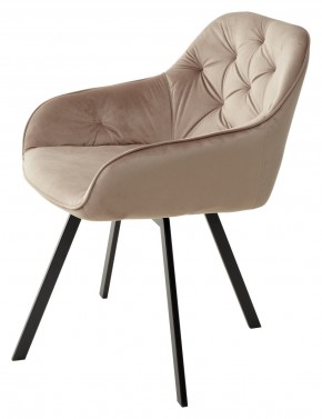 Стул GALE 360 град. поворот. BLUVEL-40 BEIGE, велюр/ черный каркас, М-City в Первоуральске - pervouralsk.ok-mebel.com | фото 5