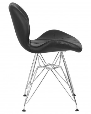 Стул обеденный DOBRIN BUTTERFLY CHROME, ножки хром, цвет чёрный в Первоуральске - pervouralsk.ok-mebel.com | фото 3