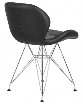 Стул обеденный DOBRIN BUTTERFLY CHROME, ножки хром, цвет чёрный в Первоуральске - pervouralsk.ok-mebel.com | фото 4