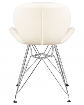 Стул обеденный DOBRIN BUTTERFLY CHROME, ножки хром, цвет кремовый в Первоуральске - pervouralsk.ok-mebel.com | фото 5