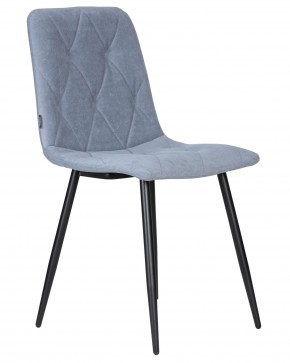 Стул обеденный DOBRIN CHILLY ROMBO, Серо-голубой Simple 26, основание черное в Первоуральске - pervouralsk.ok-mebel.com | фото 2
