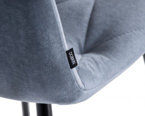Стул обеденный DOBRIN CHILLY ROMBO, Серо-голубой Simple 26, основание черное в Первоуральске - pervouralsk.ok-mebel.com | фото 7