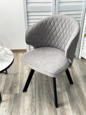 Стул SKAT 360 град. поворот. B22 Серый, велюр / черный каркас, М-City в Первоуральске - pervouralsk.ok-mebel.com | фото 3