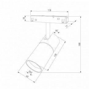 Светильник на штанге Elektrostandard Slim Magnetic a069471 в Первоуральске - pervouralsk.ok-mebel.com | фото 4