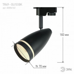 Светильник на штанге Эра  TR49 - GU10 BK в Первоуральске - pervouralsk.ok-mebel.com | фото 4