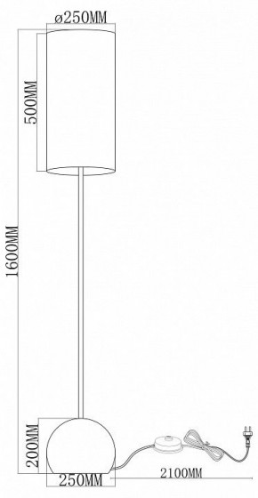 Торшер Moderli Flint V11590-1F в Первоуральске - pervouralsk.ok-mebel.com | фото 2