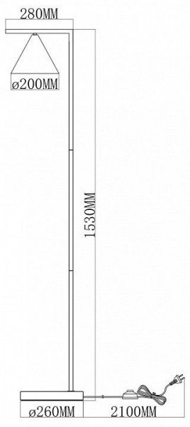 Торшер Moderli Omaha V11592-1F в Первоуральске - pervouralsk.ok-mebel.com | фото 6