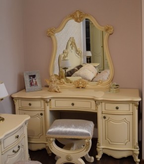 Туалетный стол + Зеркало Мона Лиза (крем) в Первоуральске - pervouralsk.ok-mebel.com | фото 6