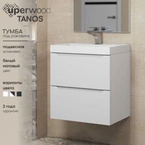 Тумба под раковину Uperwood Tanos 70 см, подвесная, белая матовая в Первоуральске - pervouralsk.ok-mebel.com | фото 5