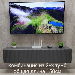 Тумба подвесная под ТВ LINES MTV1-MA 750 Темно-серый (Графит-M 10.1.25) в Первоуральске - pervouralsk.ok-mebel.com | фото 10