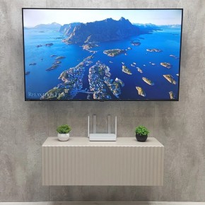 Тумба подвесная под ТВ LINES MTV3-MA 900 Бежевый (Леда-М 10.1.5) в Первоуральске - pervouralsk.ok-mebel.com | фото 3