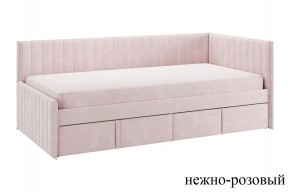 ТВИКС Кровать (тахта) с ящиками 900 (нежно-розовый) в Первоуральске - pervouralsk.ok-mebel.com | фото