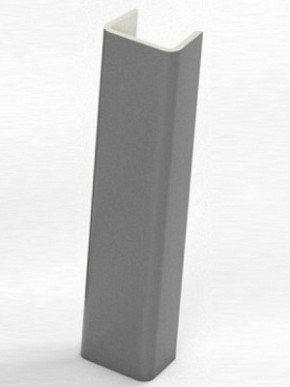 Торцевая заглушка  для цоколя h100 мм (Алюминий, Белый, Черный, Сонома) в Первоуральске - pervouralsk.ok-mebel.com | фото