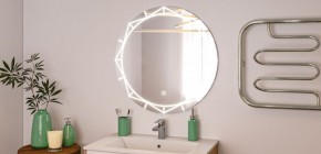 Зеркало Алжир 700 с подсветкой Домино (GL7033Z) в Первоуральске - pervouralsk.ok-mebel.com | фото 3