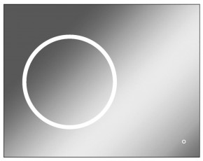 Зеркало Eclipse 90 black с подсветкой Sansa (SE1031Z) в Первоуральске - pervouralsk.ok-mebel.com | фото