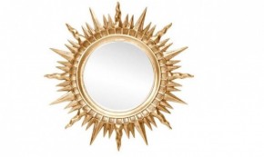Зеркало круглое золото (1810(1) в Первоуральске - pervouralsk.ok-mebel.com | фото