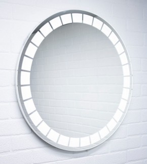 Зеркало Маскат 700х700 с подсветкой Домино (GL7057Z) в Первоуральске - pervouralsk.ok-mebel.com | фото 3